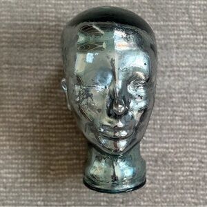 Vintage Art Glass Mannequin Head Sculpture